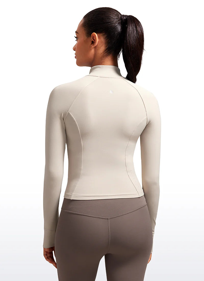 CRZ YOGA Butterluxe Waist Length Full Zip Jacket