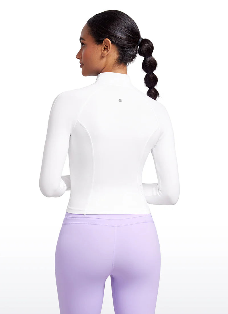 CRZ YOGA Butterluxe Waist Length Full Zip Jacket
