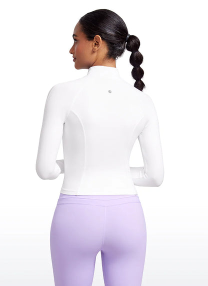 CRZ YOGA Butterluxe Waist Length Full Zip Jacket