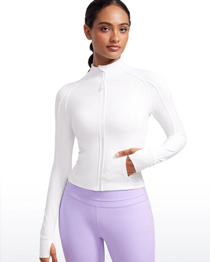 CRZ YOGA Butterluxe Waist Length Full Zip Jacket